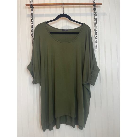 NWT Rafaella Women’s Mango Long Sleeve Shirt & High Low Top Bundle Plus Size 3X - Picture 6 of 8